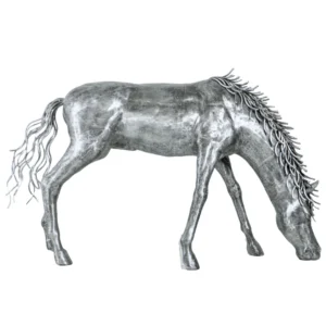 Metal Feeding Horse