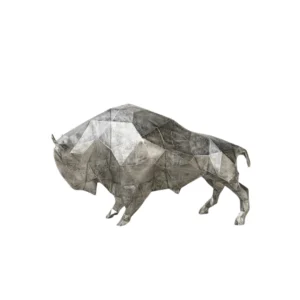 Patung Bison Cubism