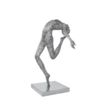 Stainless Twirl Elegant Figure with Base