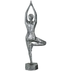 Alumunium Lifted Yoga Statue