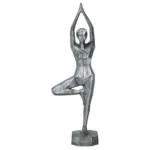 Alumunium Lifted Yoga Statue