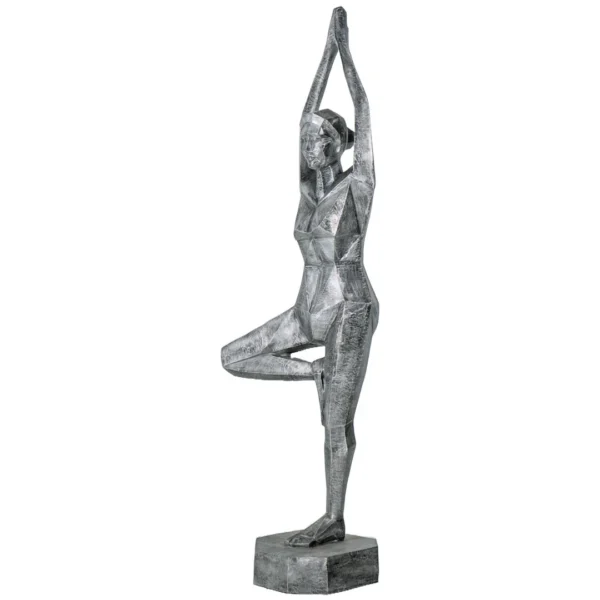 Alumunium Lifted Yoga Statue