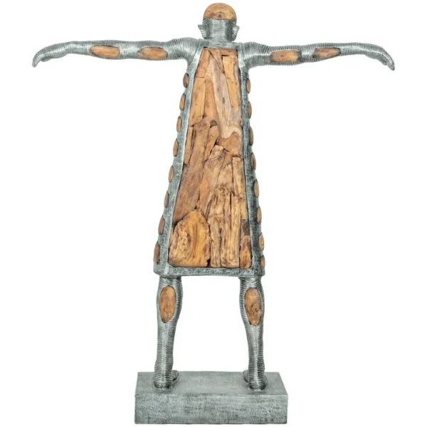 Wooden Rice Doll Combine Alumunium