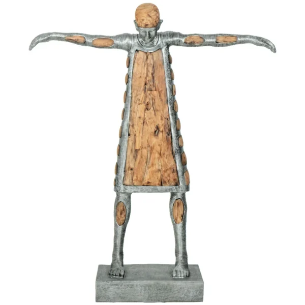 Wooden Rice Doll Combine Alumunium