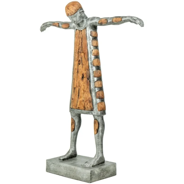 Wooden Rice Doll Combine Alumunium