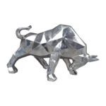 low poly cubism bull